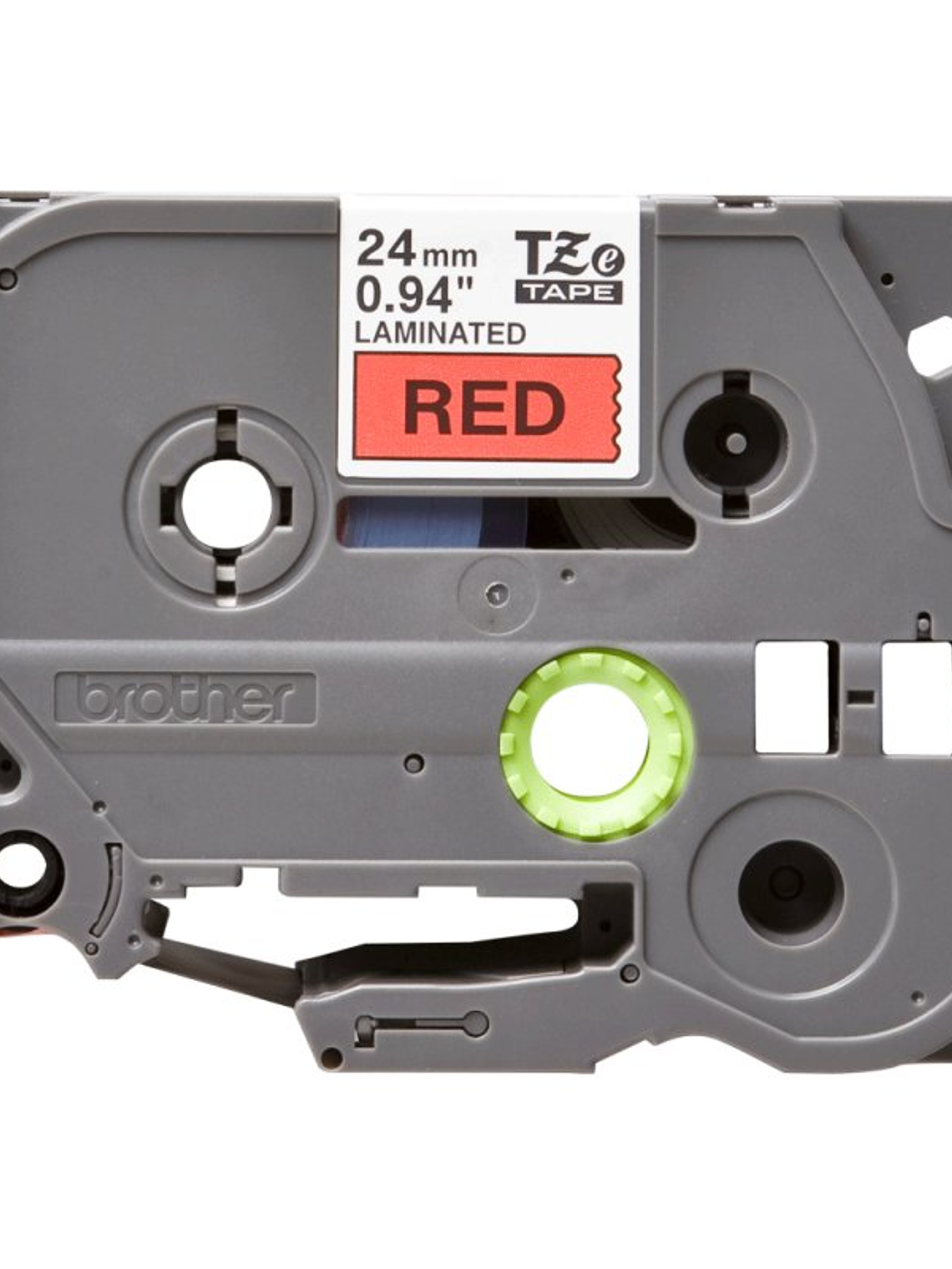 Brother TZe451 cinta laminada 24mm Negro/Rojo 8m 2