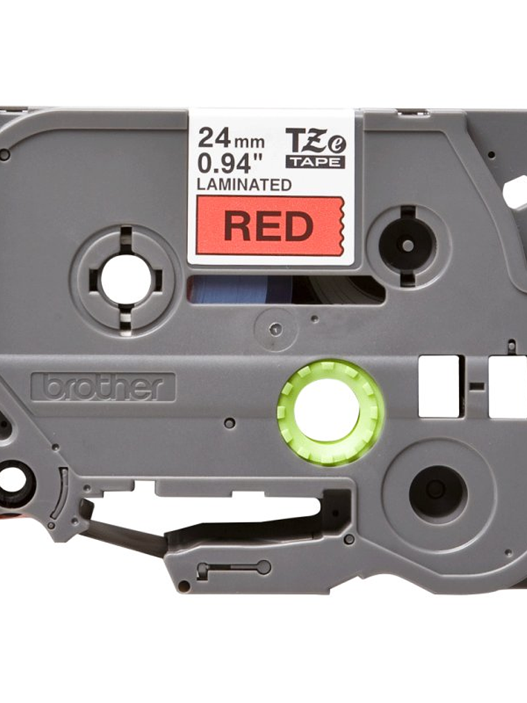 Brother TZe451 cinta laminada 24mm Negro/Rojo 8m 2