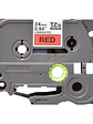Brother TZe451 cinta laminada 24mm Negro/Rojo 8m - Miniatura 2
