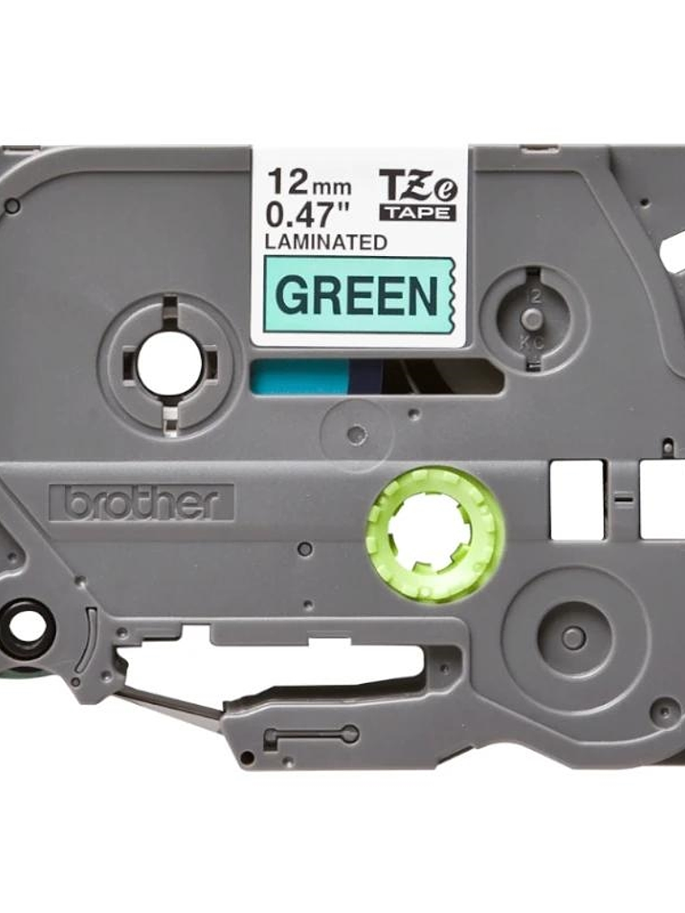 Brother Cinta Laminada Negro/Verde 12 mm 1