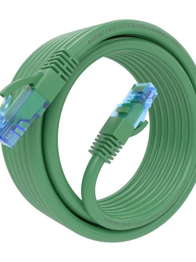Aisens Cable RJ45 CAT.6 UTP AWG26 CCA Verde 5.0m 2