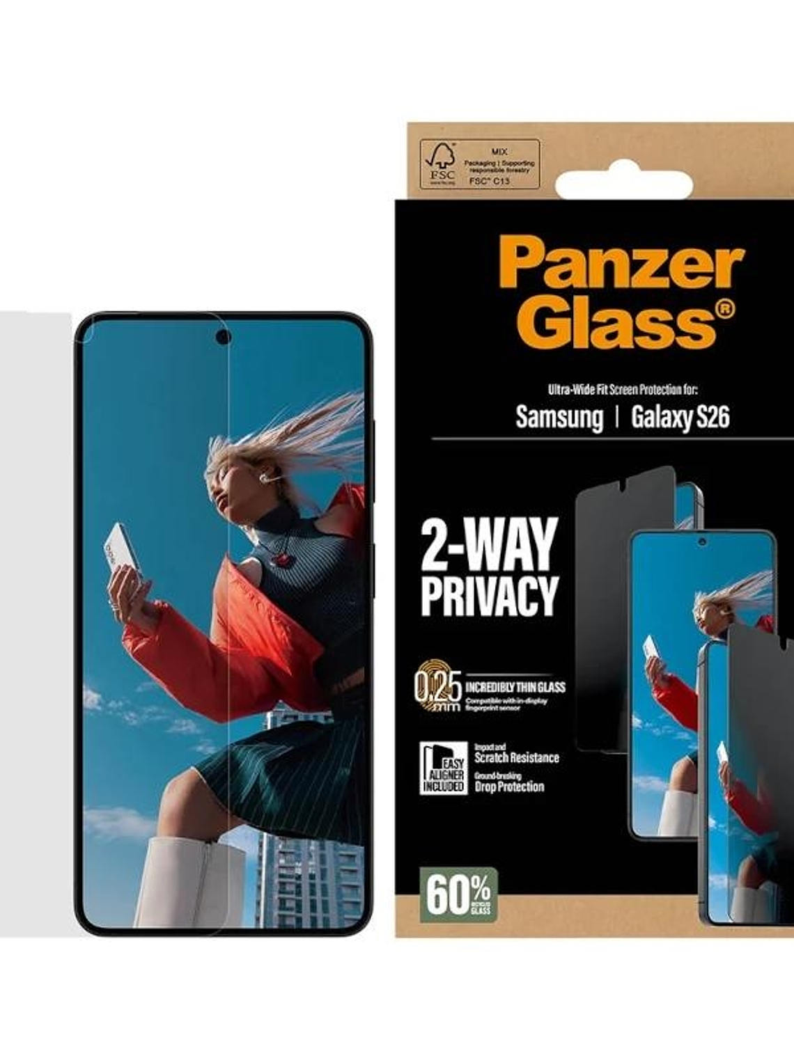 PanzerGlass Privacy Screen Pr. Samsung S26 1