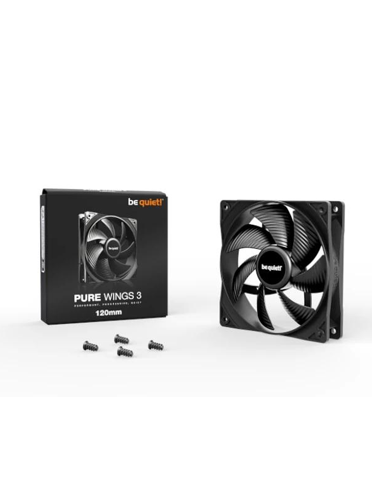 be quiet! Ventilador Pure Wings 3 120mm 12 cm Negr 3