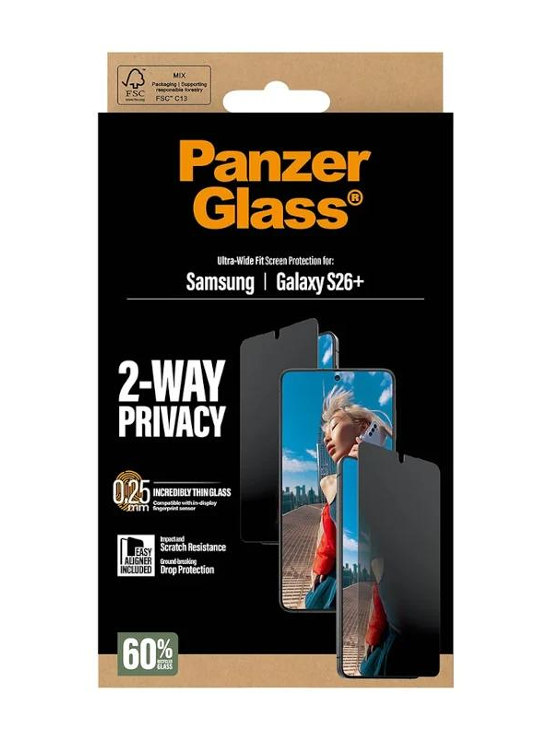 PanzerGlass Privacy Screen Pr. Samsung S26 Plus 3