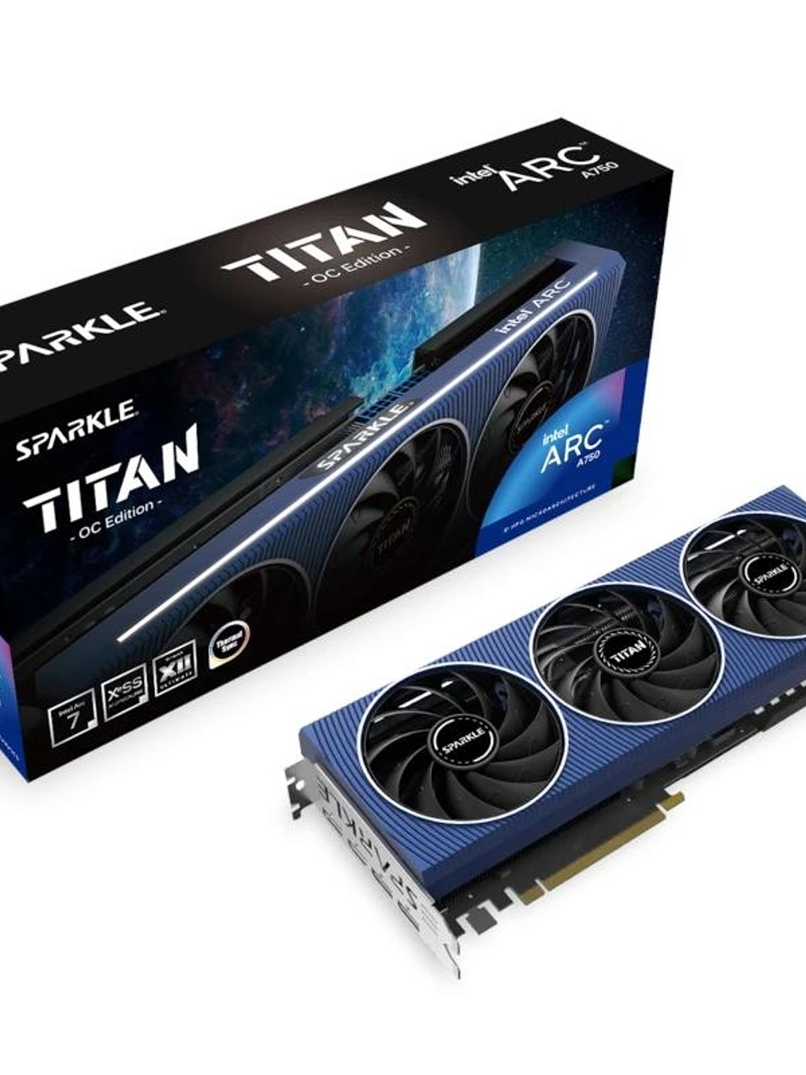 SPARKLE VGA INTEL A750 TITAN OC Edition, 8GB GDDR6 1