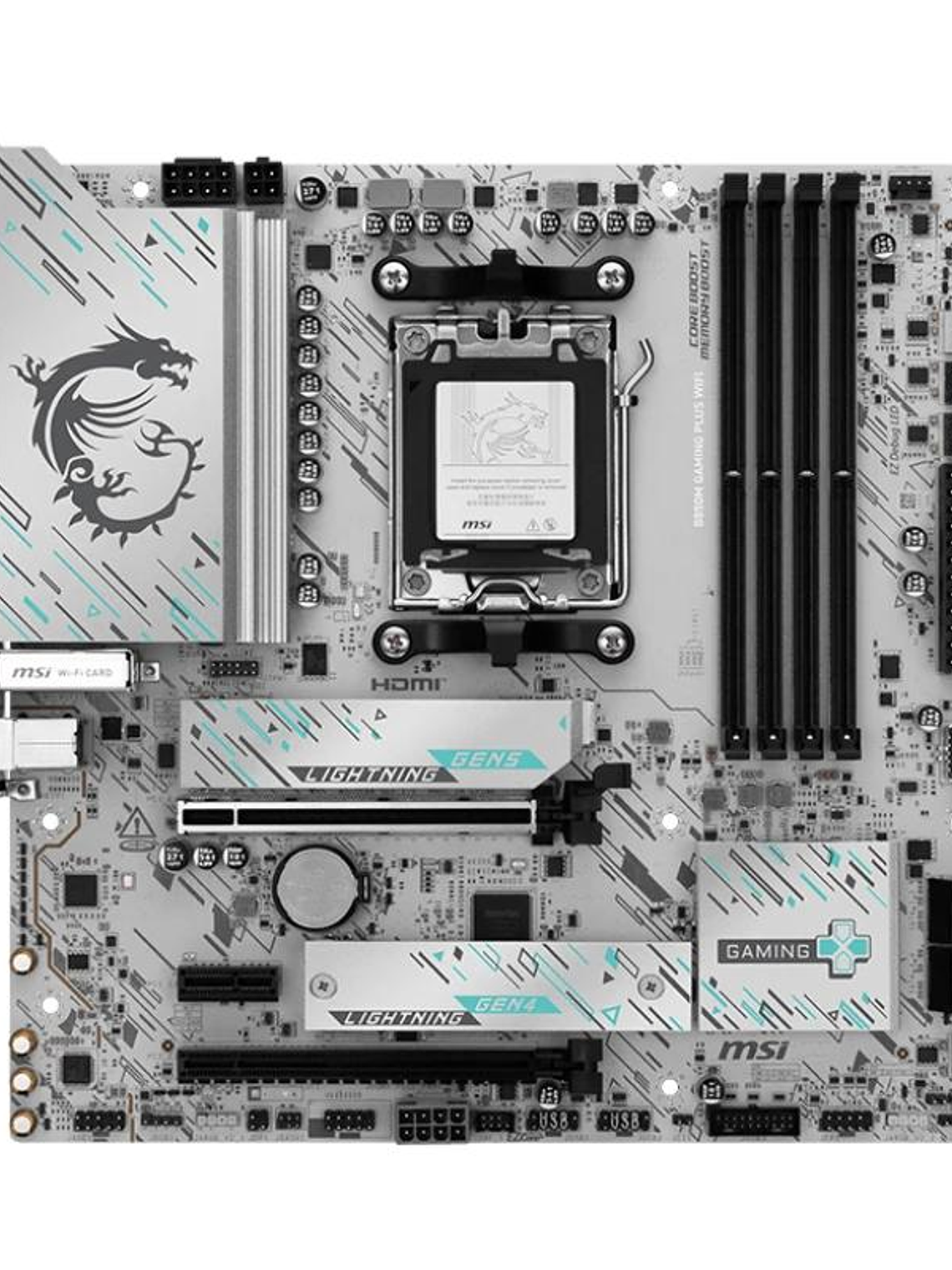 MSI Placa Base B850M GAMING PLUS WIFI6E DDR5  mATX 2