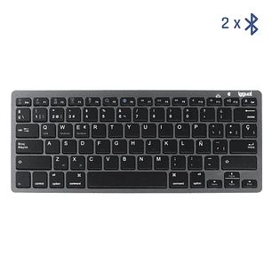 iggual Teclado Bluetooth Slim TKL-BT negro 2 canal