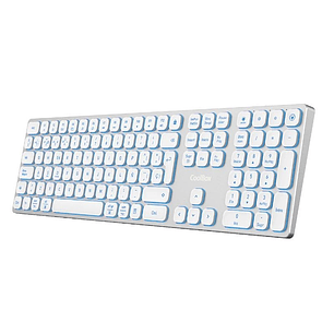 Coolbox Teclado Inal.Retroil. MOONLIGHT B431 Blanc