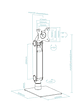 Tooq  DB1471TN-B Soporte Mesa Pantalla 17-32