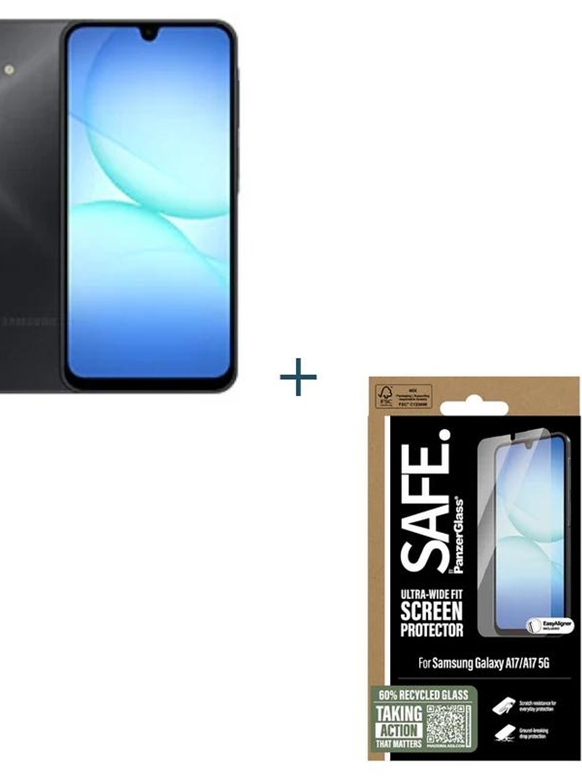 Samsung Galaxy A17 128GB 4GB Negro+ Prot SAFE 1