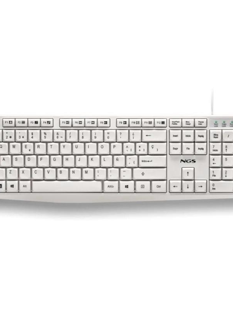 NGS Teclado USB-A 12 Teclas Multi Cable 1.5M 1