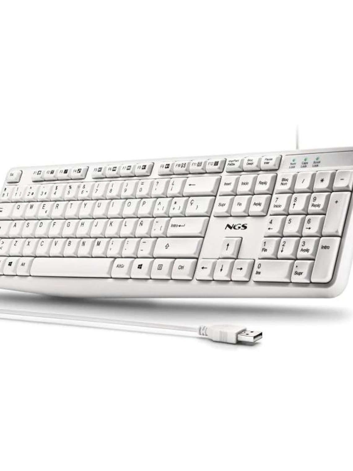 NGS Teclado USB-A 12 Teclas Multi Cable 1.5M 2