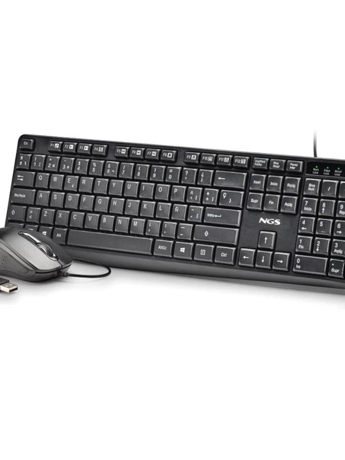 NGS Kit Teclado+Ratón con cable Cocoa 2