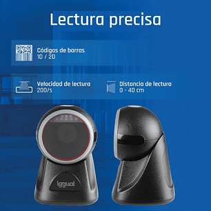 iggual Lector código barras sobremesa 2D USB
