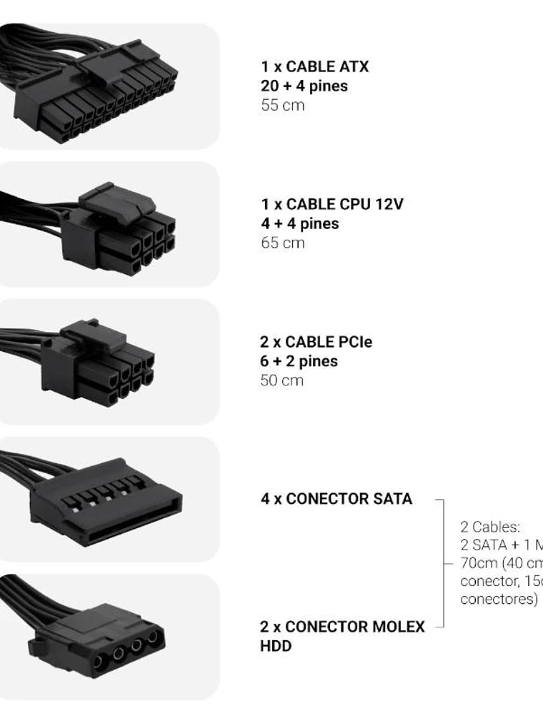 COOLBOX Fuente Alimentac. ATX POWERLINE III 550W 2