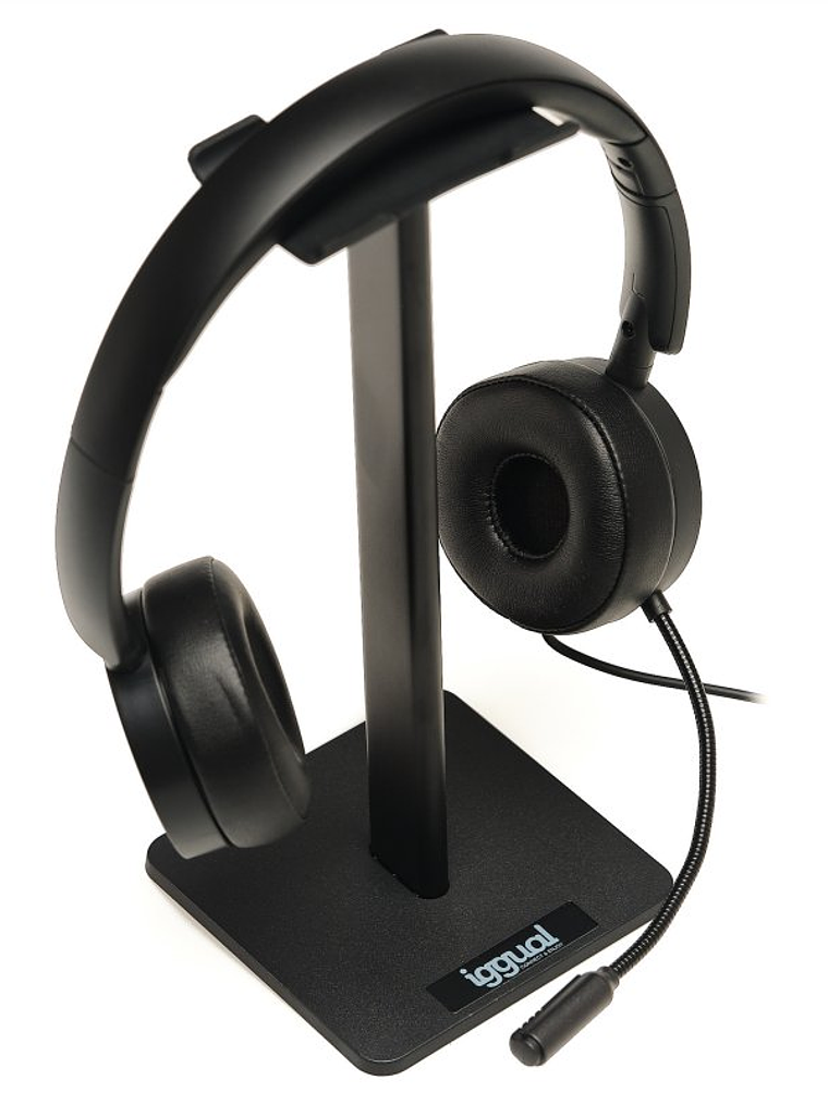 iggual Kit auriculares Dual Tech + soporte SA22 3