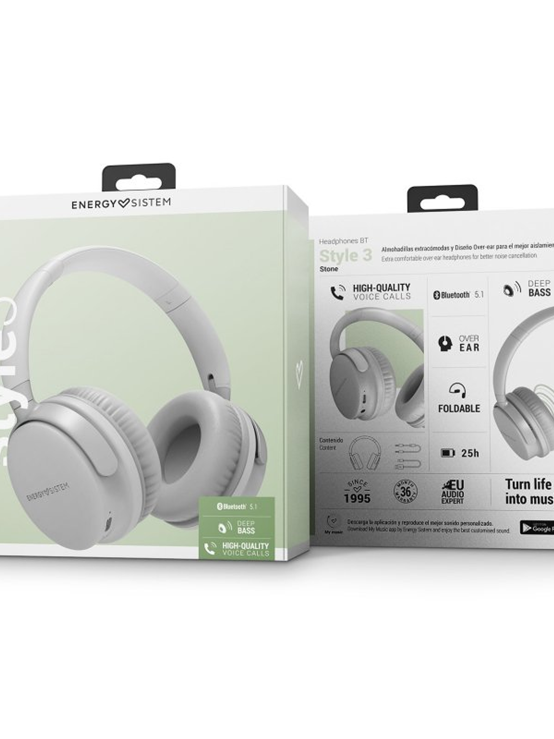 ENERGY SISTEM Auriculares BT Style 3 Stone 4