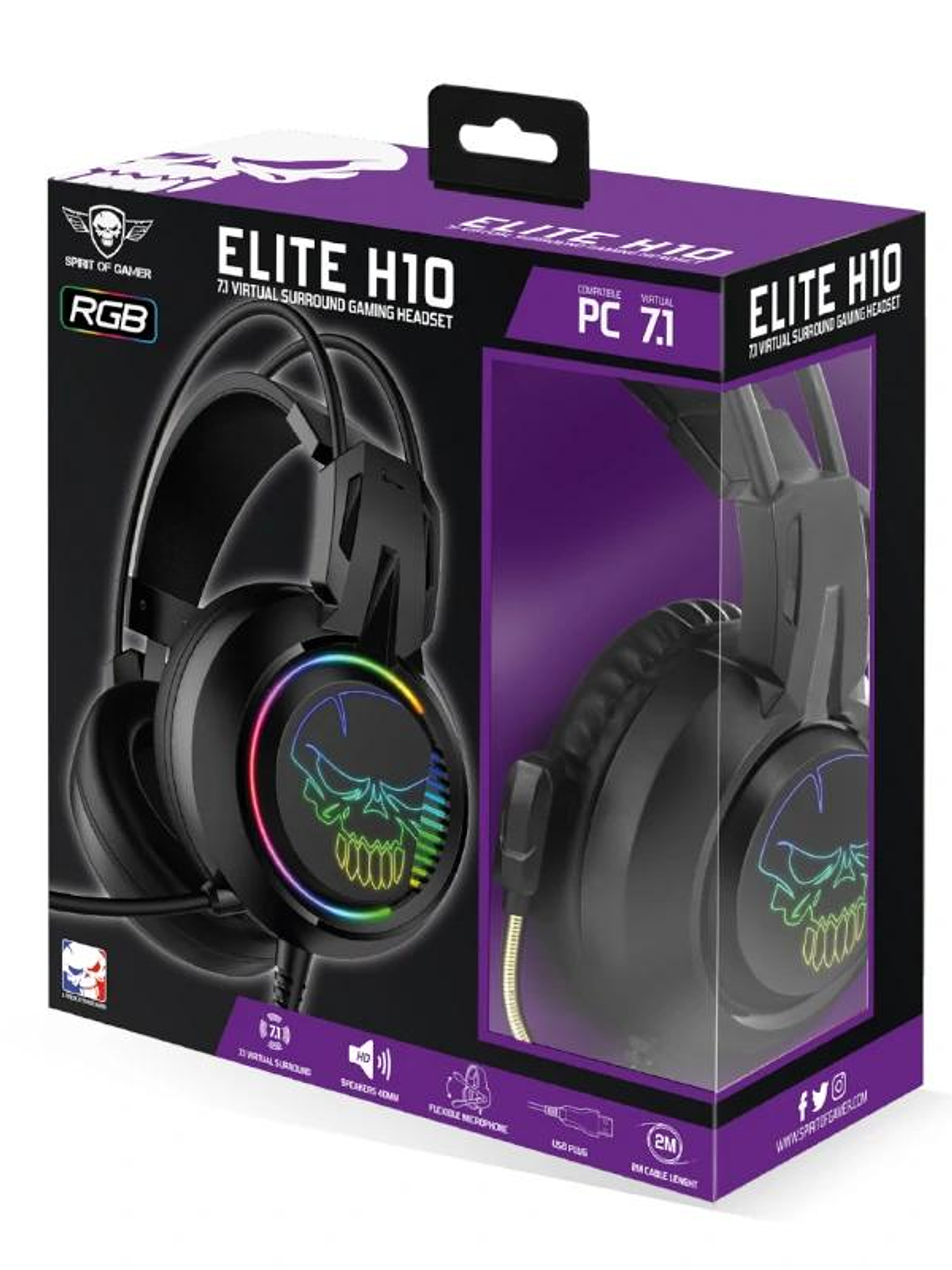 Spirit of Gamer Auricular Elite H10 Negro 4