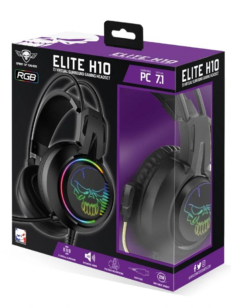 Spirit of Gamer Auricular Elite H10 Negro 4