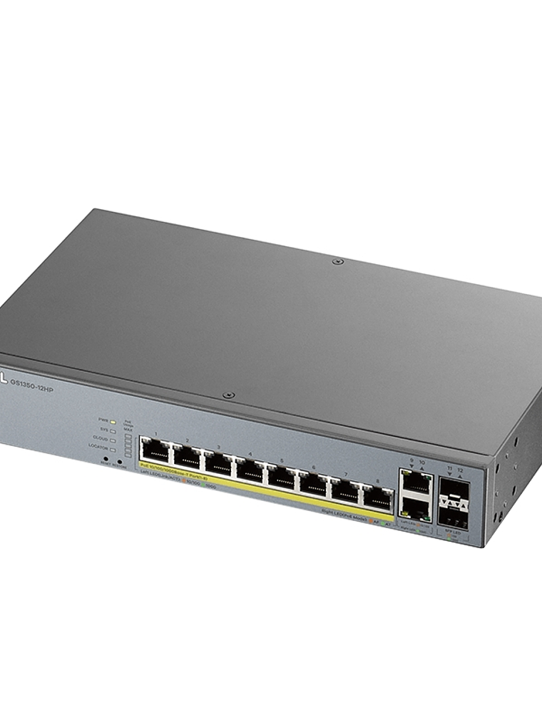 ZyXEL GS1350-12HP Switch 10xGB PoE 2xSFP 130W 1