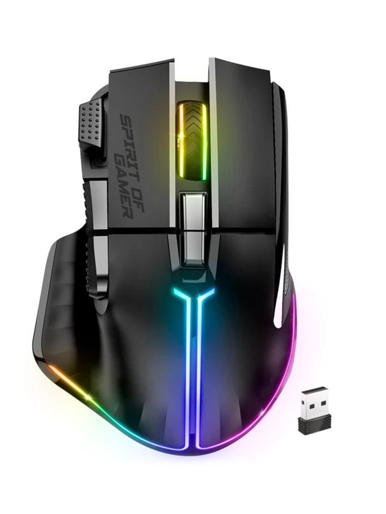 Spirit of Gamer Ratón Inalambrico Pro M5 Black 1
