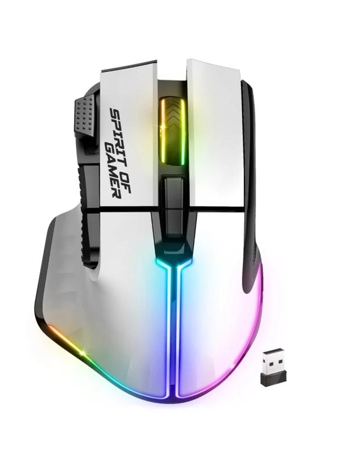 Spirit of Gamer Ratón Inalambrico Pro M5 White 1