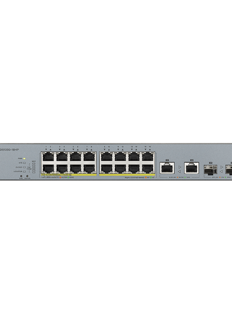ZyXEL GS1350-18HP Switch 16xGB PoE 2xSFP 250W 2