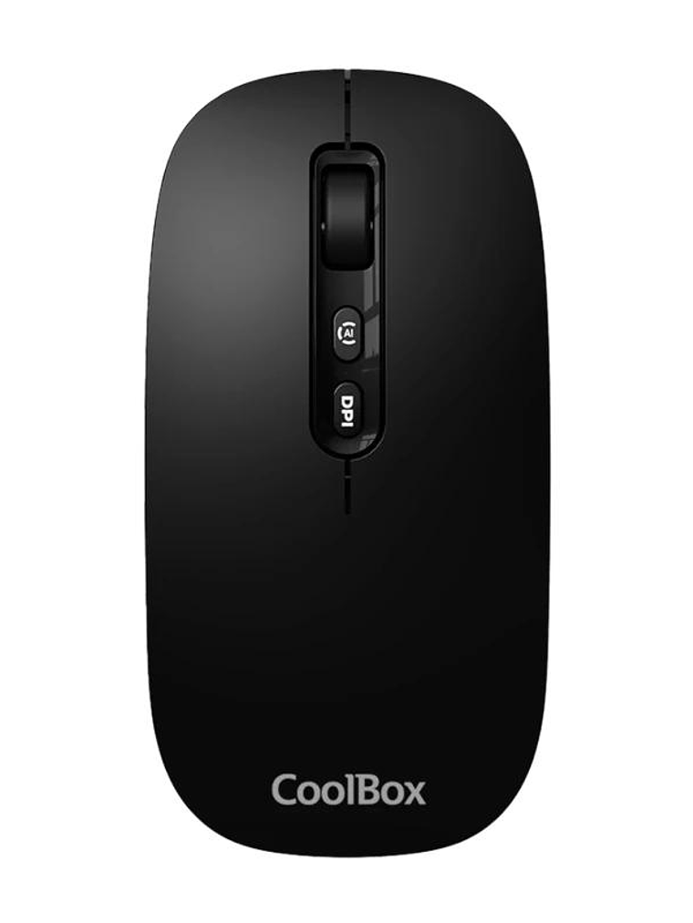 Coolbox Ratón W02-IA Inalámbrico RF+BT Negro 1