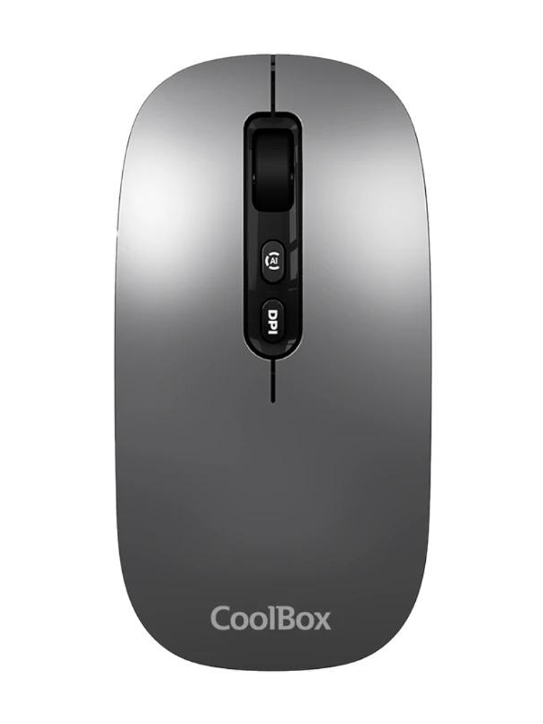 Coolbox Ratón W02-IA Inalámbrico RF+BT Gris 1