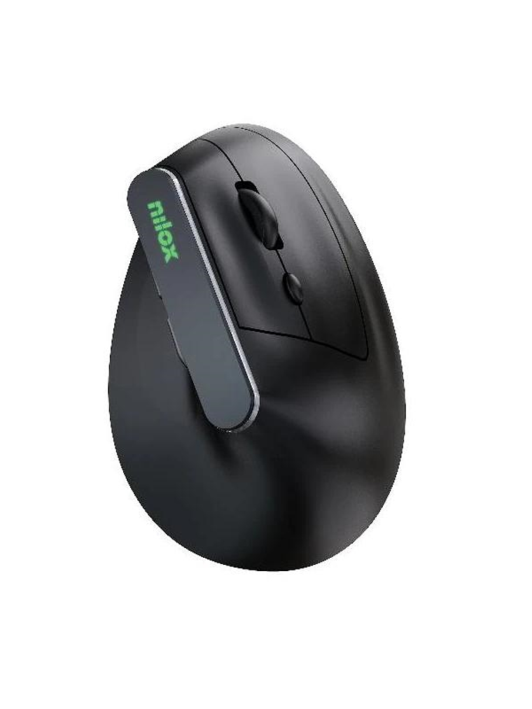 Nilox Ratón Wir Vertical Rec. Silen 1600 DPI Negro 1
