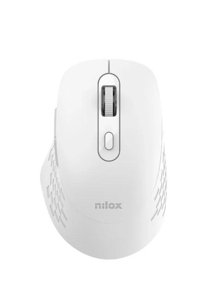 Nilox Ratón Dual Wireless 1600dpi silen. Blanco 1