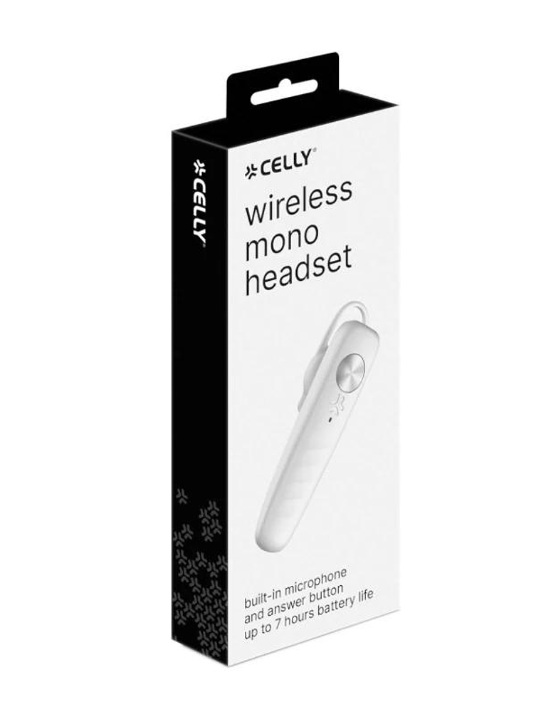 Celly Auricular mono Bluetooth Blanco 4