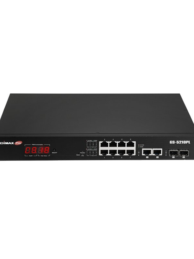 Edimax GS-5210PL Switch 10xGb PoE+ 2xSFP Surve 1