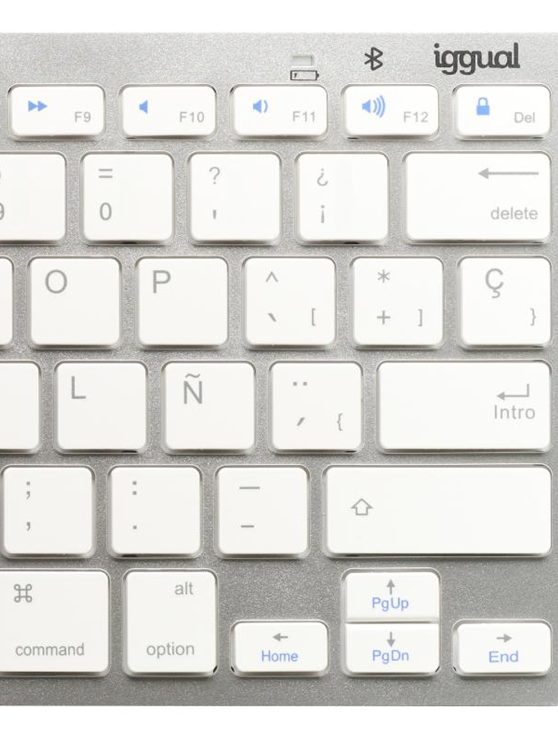 iggual Teclado Bluetooth Slim TKL-BT plata 2 canal 4