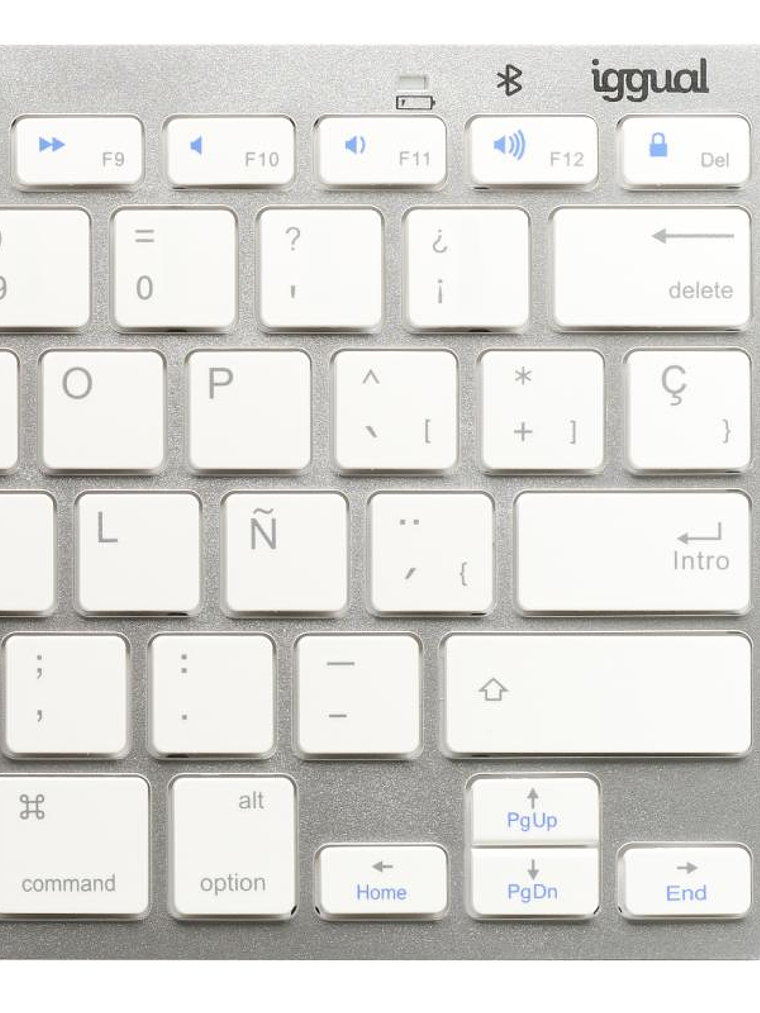iggual Teclado Bluetooth Slim TKL-BT plata 2 canal 4