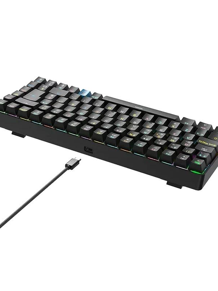 Hiditec teclado Gaming GM1K Switches red 4