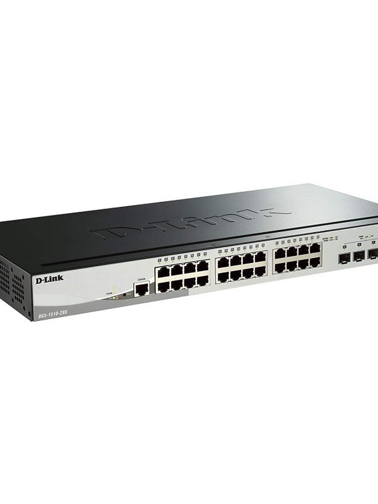 D-Link DGS-1510-28X/E Switch L2 24xGB 4x10Gb SFP+ 2