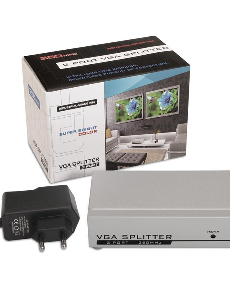 Nanocable Multiplexor VGA para 2 monitores 2