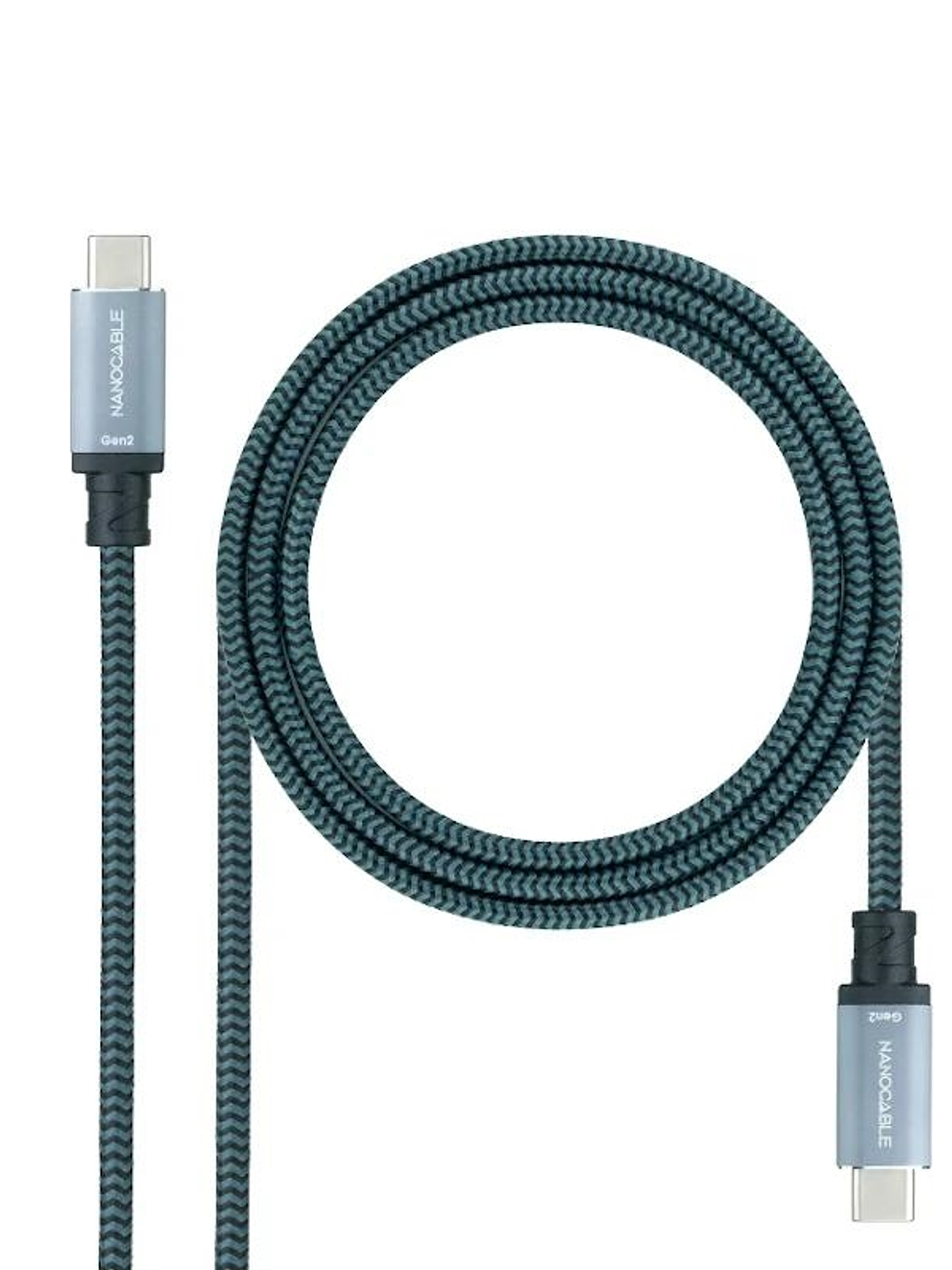 Nanocable Cable USB 3.1GEN2 5A USB-C/M-USB-C/M 2 M 1