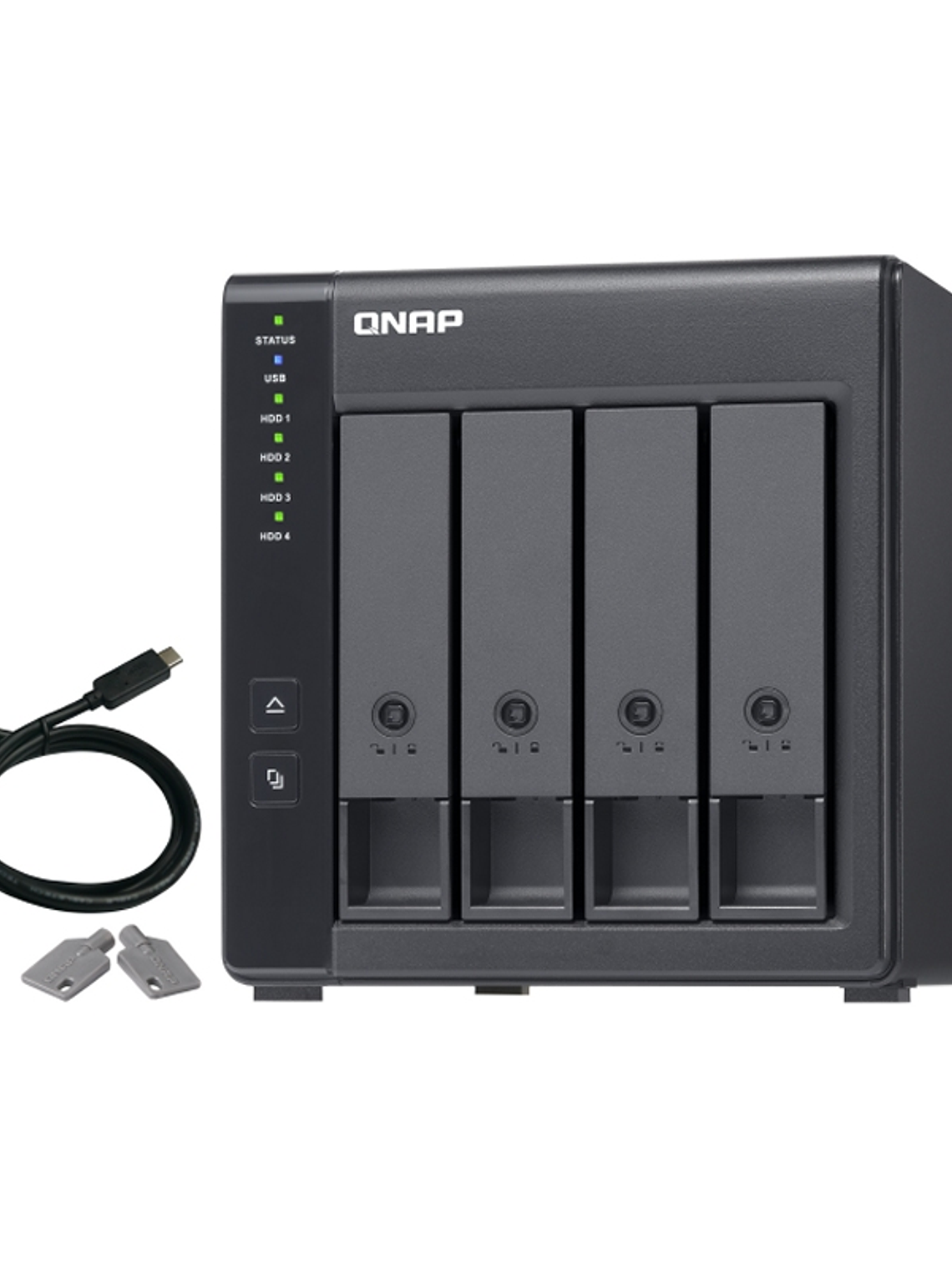 QNAP TR-004 Raid Expansion 4XHDD-Bay 1xUSB-C 3.2 2