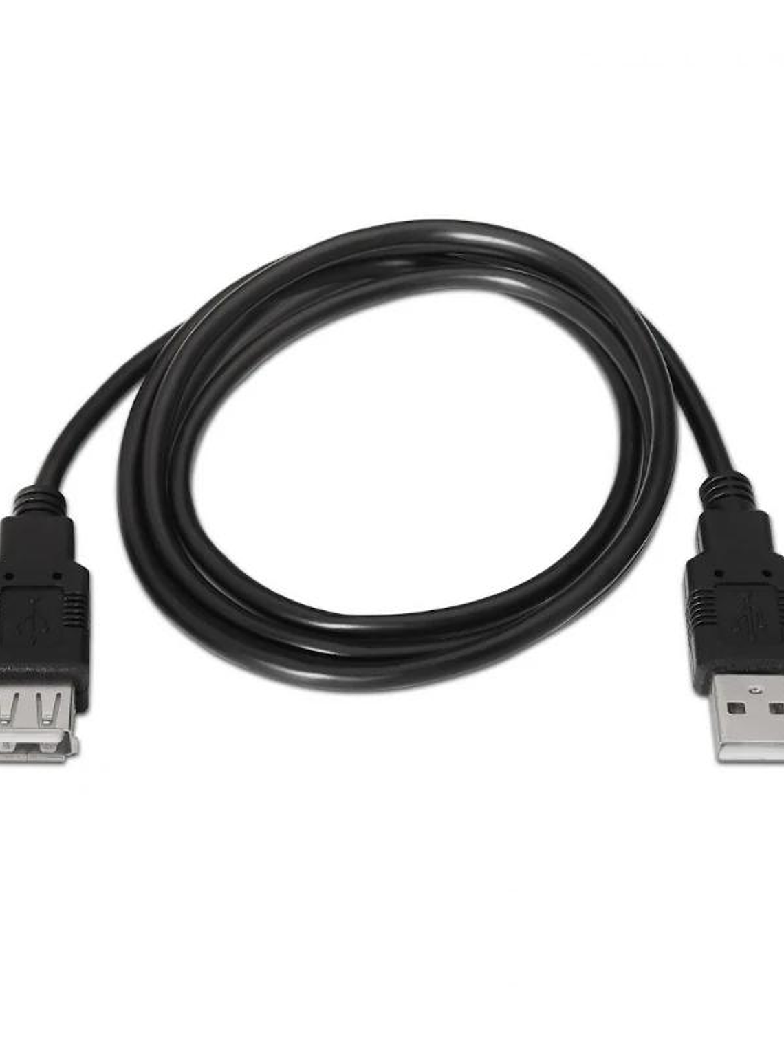 Aisens Cable USB 2.0 Tipo A/M-A/H negro 1.8m 2