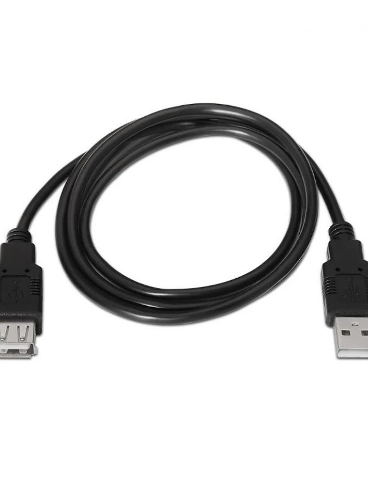 Aisens Cable USB 2.0 Tipo A/M-A/H negro 1.8m 2