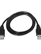Aisens Cable USB 2.0 Tipo A/M-A/H negro 1.8m - Miniatura 2