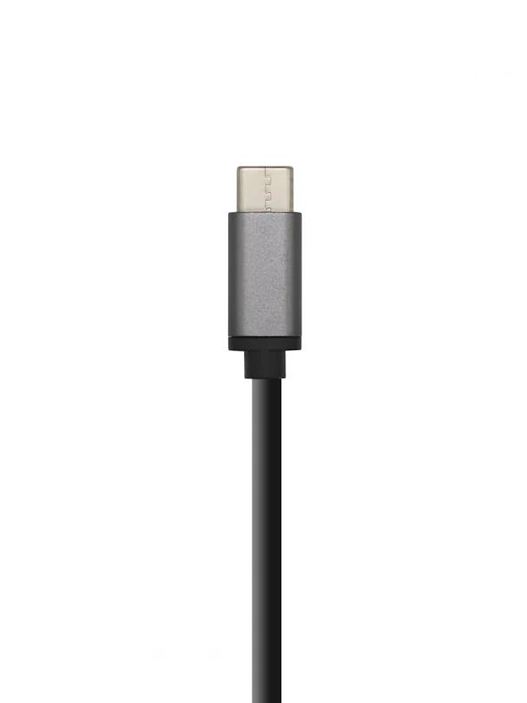 Aisens Hub USB 3.1 USB-C/M-4xTipo A/H gris, 15cm 2