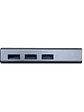 Aisens Conversor USB 3.0 Ethernet + 3 usb3.0 gris - Miniatura 2