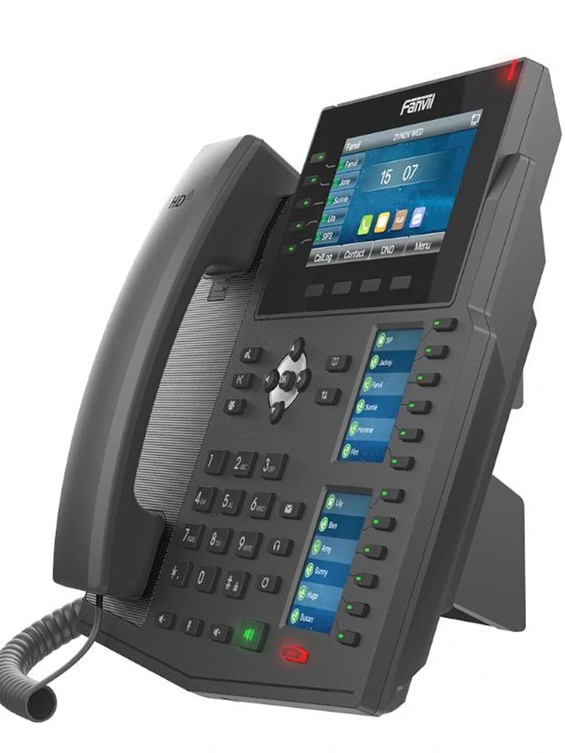 Fanvil X6U, 20 líneas SIP, 2 pantallas laterales 3