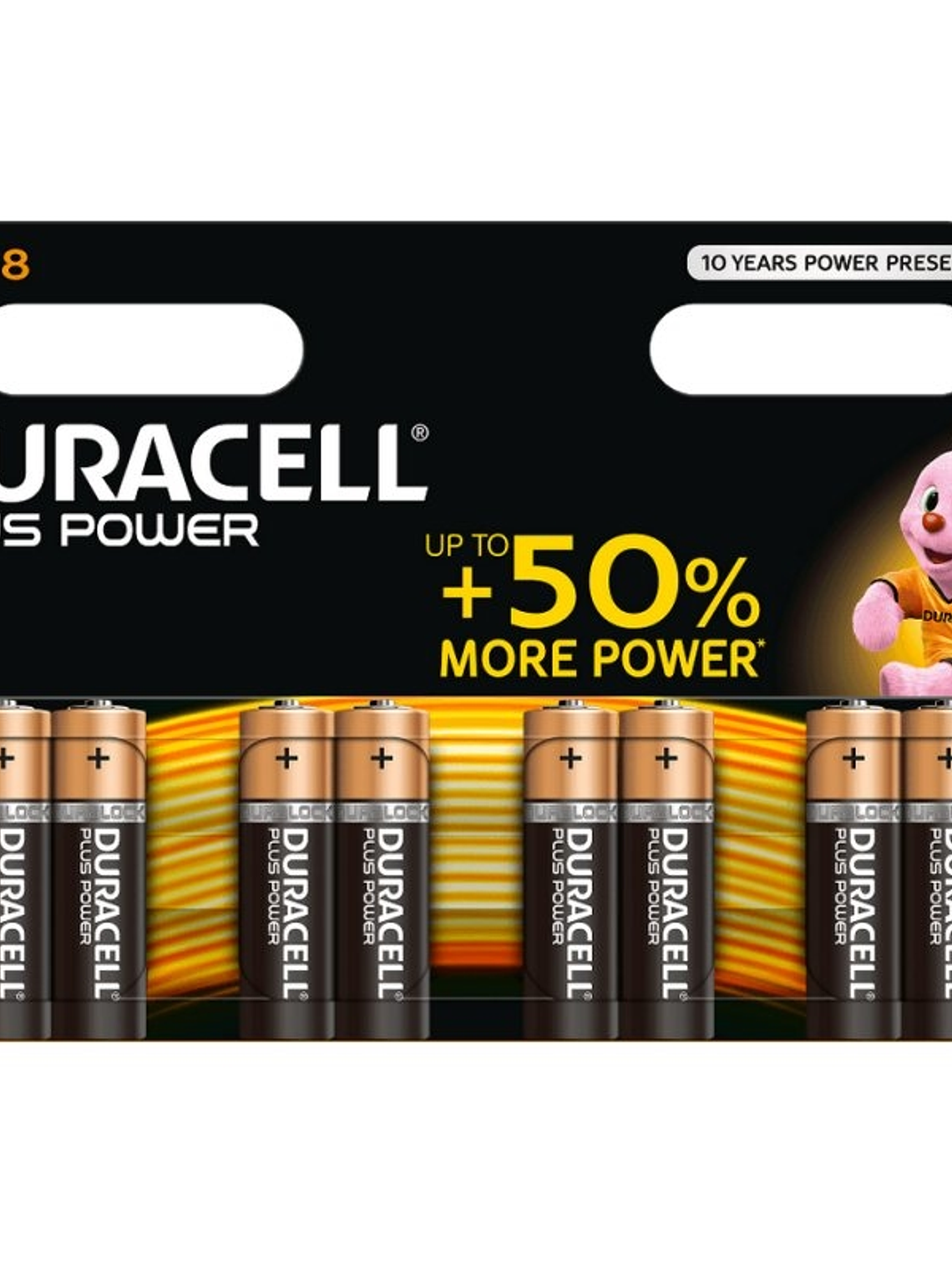 Duracell Plus Power Pila Alcalina AA LR6 Blister*8 1