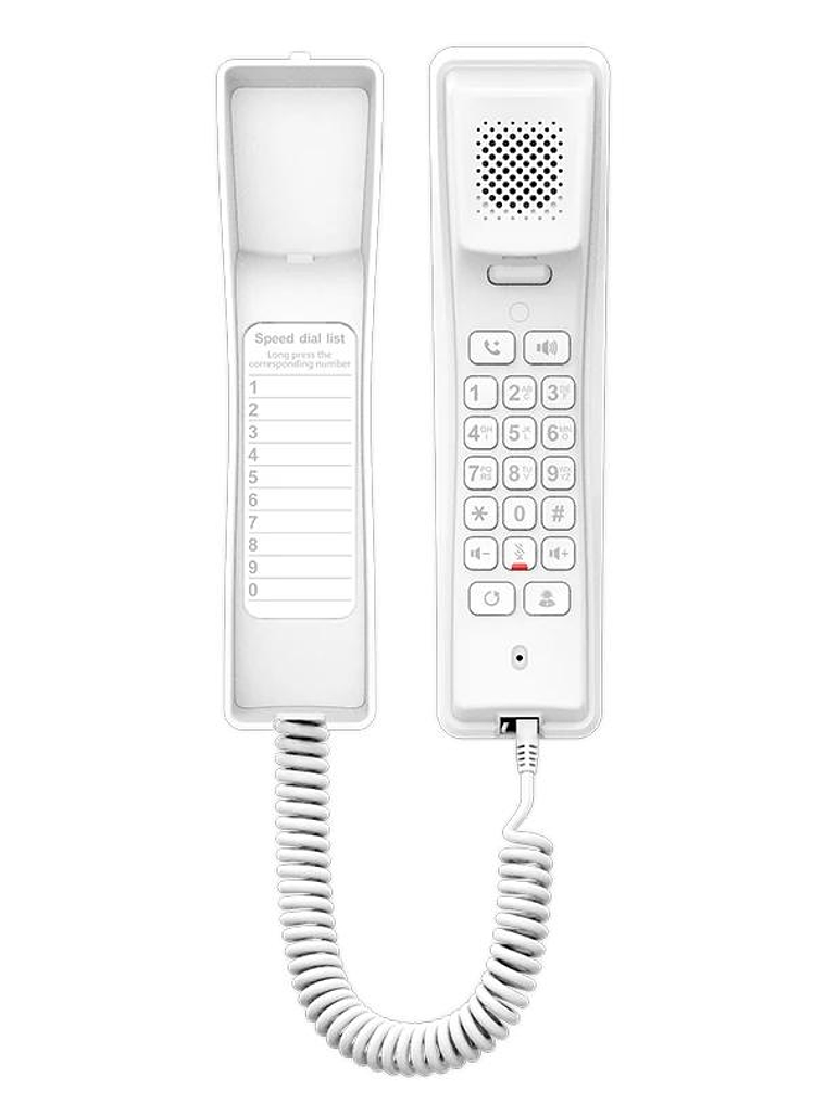 Fanvil H2U-W Teléfono IP Hotel, 2 Líneas SIP, PoE 1