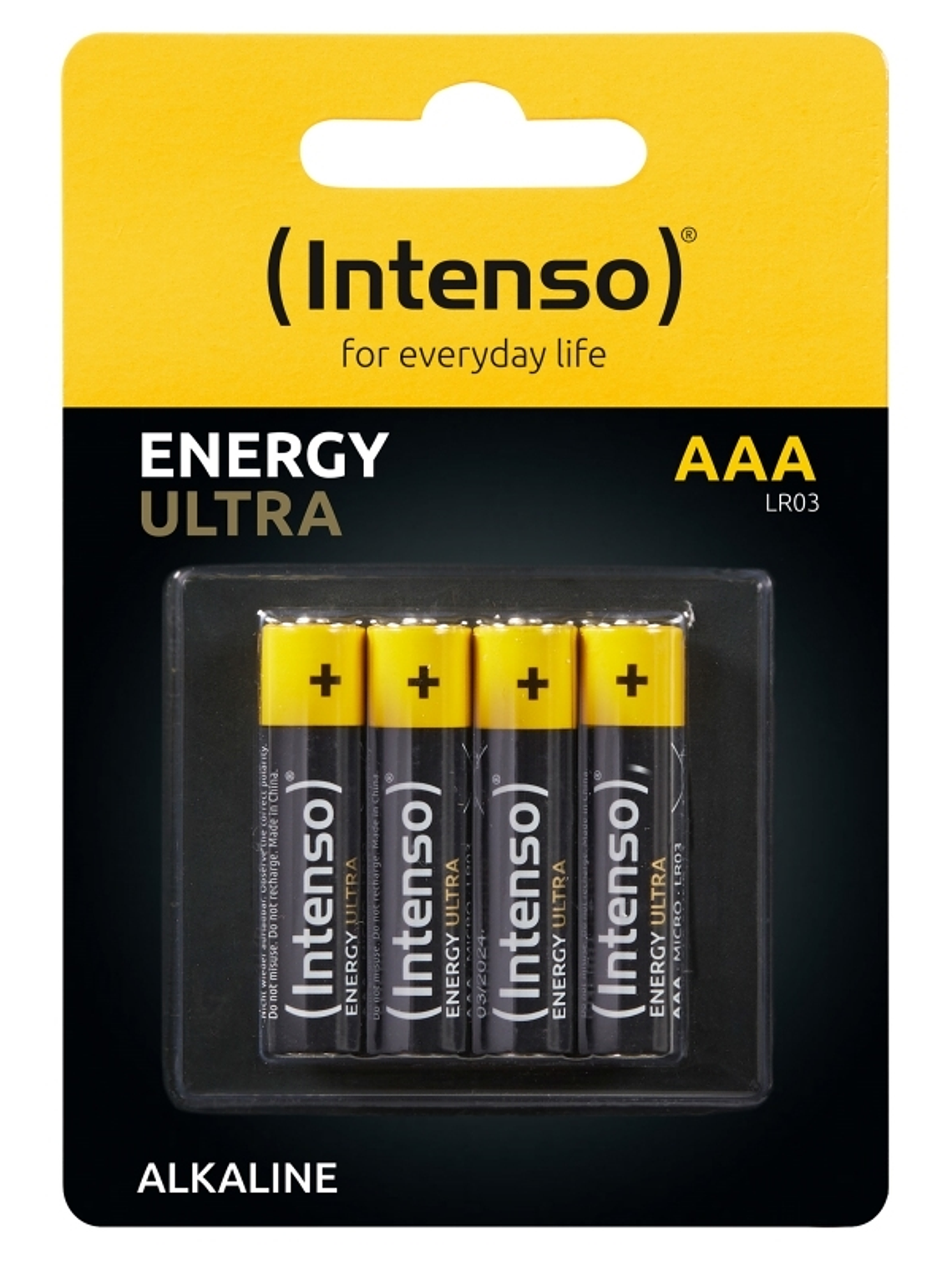 Intenso Pila Alcalina energy ultra AAALR03 Pack-4 1