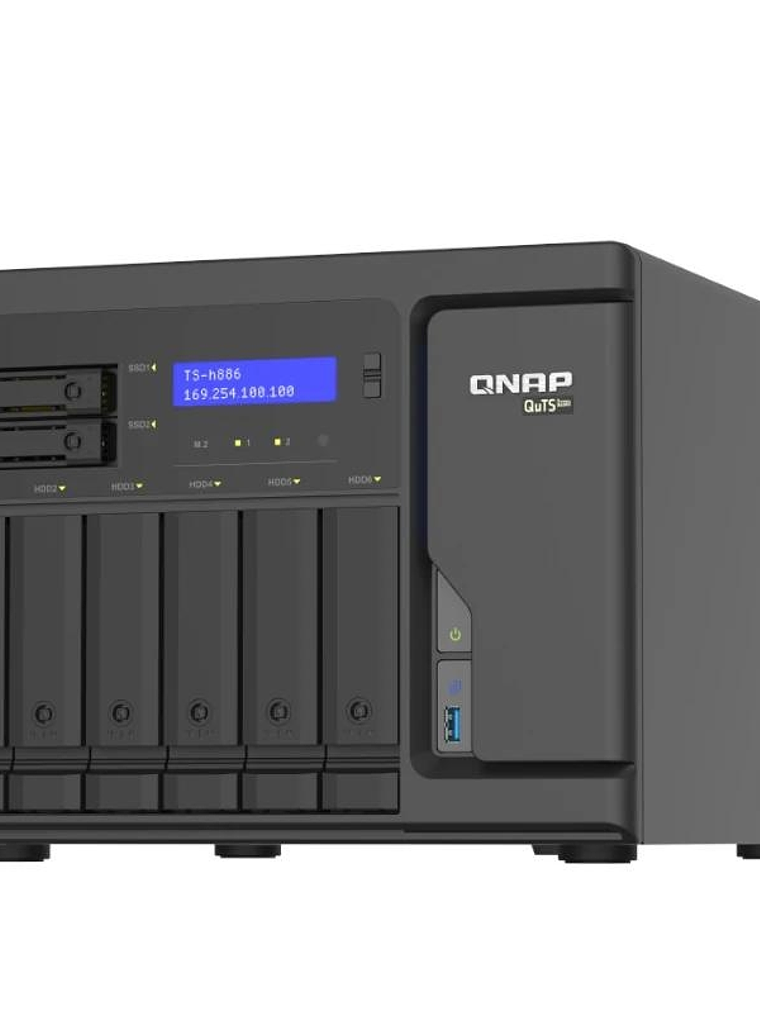 QNAP TS-H886-D1602-8G NAS 4+2-Bay 4x2.5GbE 1